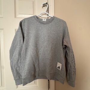 Adidas Women's Gray Crewneck Sweater